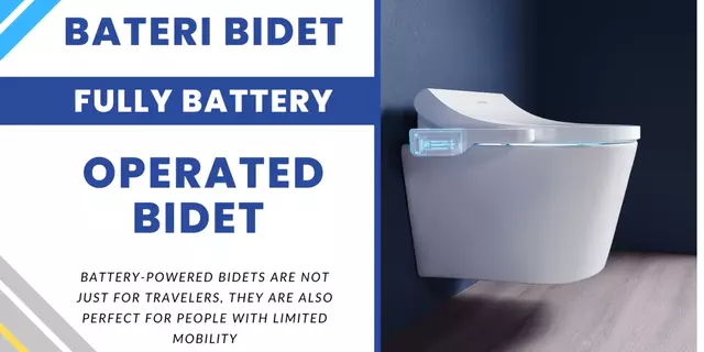 BATERI BIDET-Fully battery operated bidet