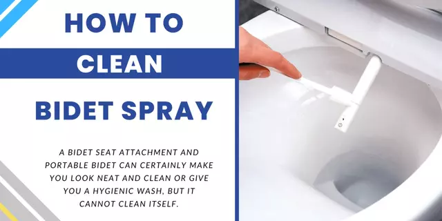 How to clean bidet spray