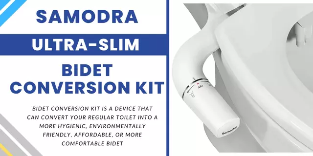 SAMODRA Ultra-Slim Bidet Conversion Kit for toilet