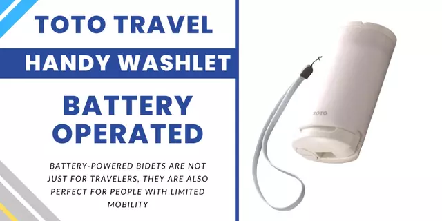 TOTO Travel Handy Washlet Battery Operated