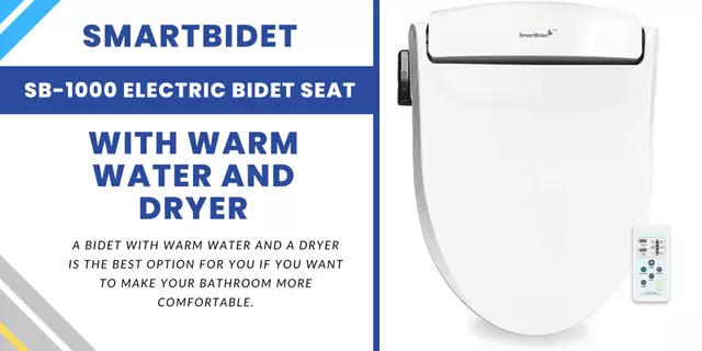 SmartBidet SB-1000 Electric Bidet Seat with warm Water and Dryer