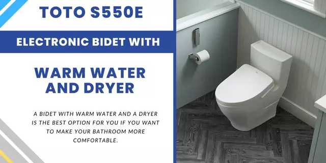 TOTO S550E Electronic Bidet with warm water and dryer