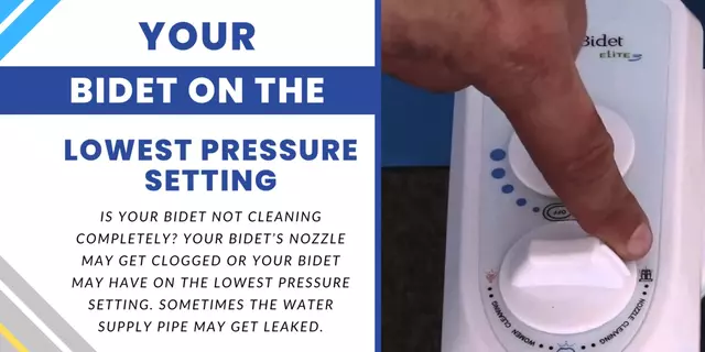 Bidet on the Lowest Pressure Setting