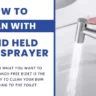 How you can clean with Hand Held bidet sprayer