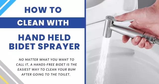 How you can clean with Hand Held bidet sprayer