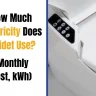 How Much Electricity Does a Bidet Use