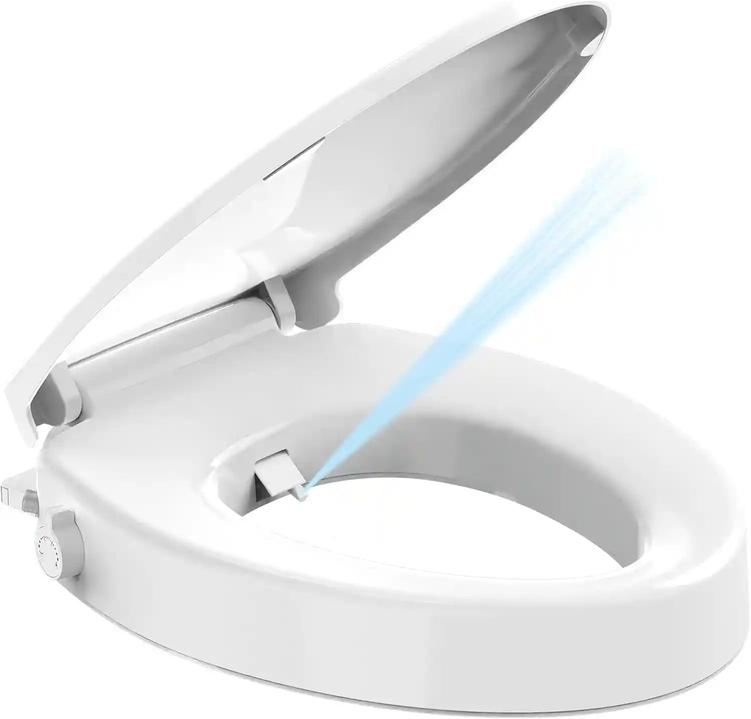 Huttdmel HTW020 Raised Bidet Toilet Seat Elongated 18.5