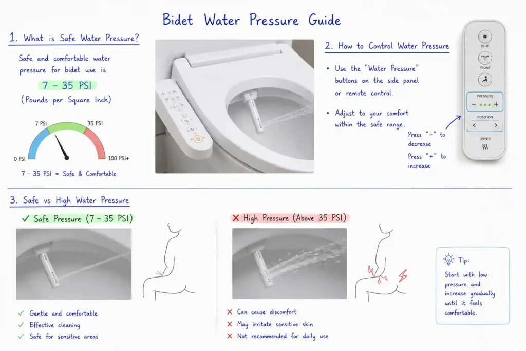 Bidet Water Pressure Control