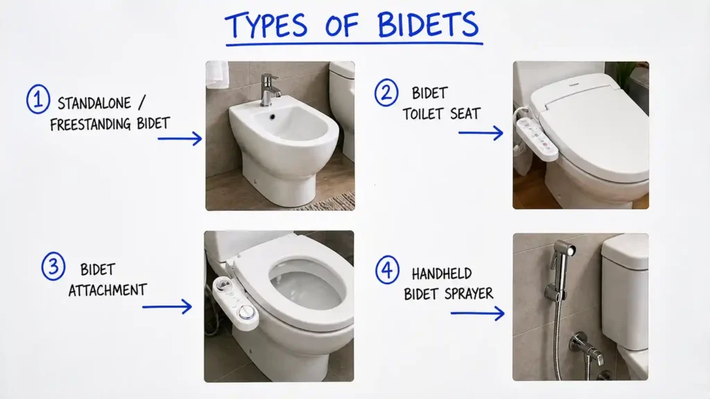 What Is A Bidet and different types of bidet